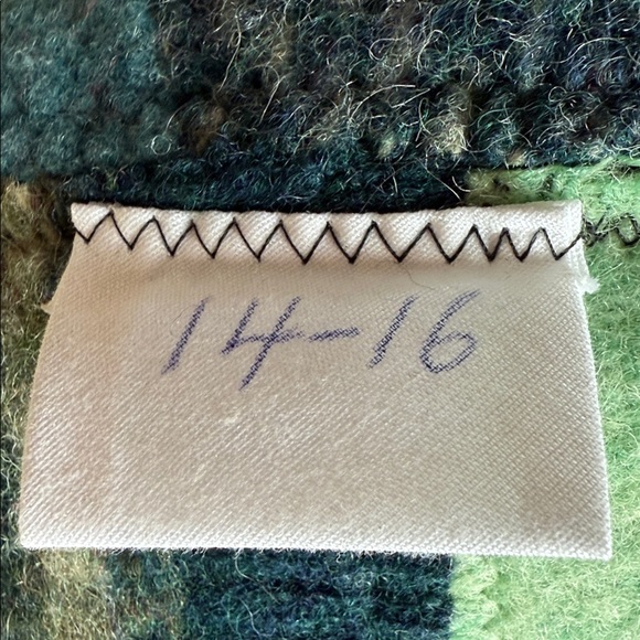 Vintage 80s stained glass sweater vest LL Davis oversized - Picture 7 of 7